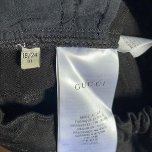 Infant/Toddler Black Gucci Pants